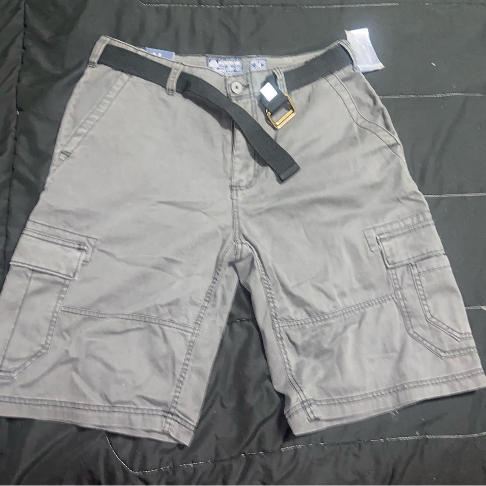 Grey Cargo Shorts